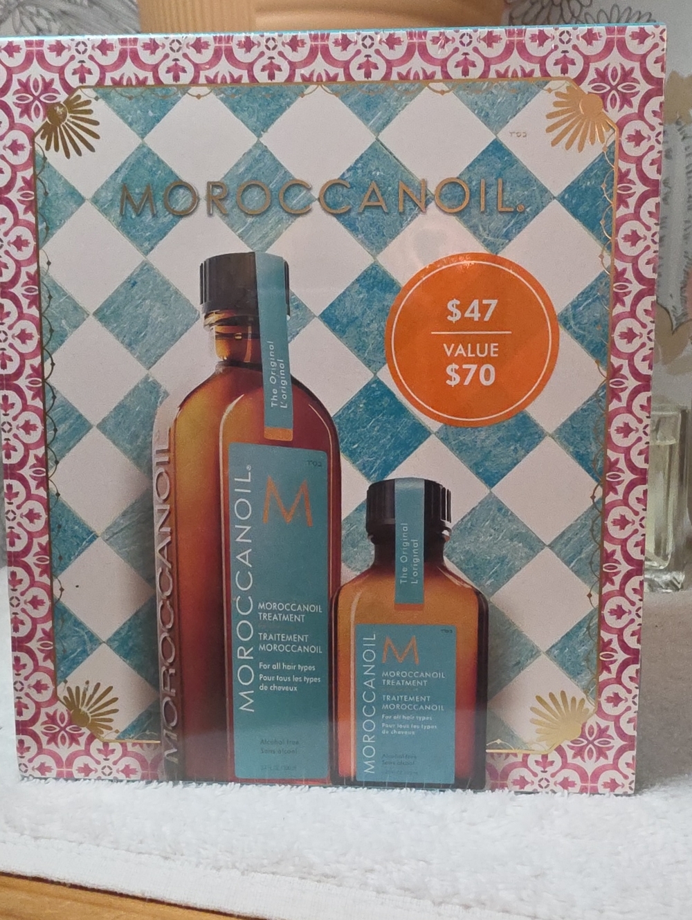 Moroccanoil Treatment Set in Teal Packaging